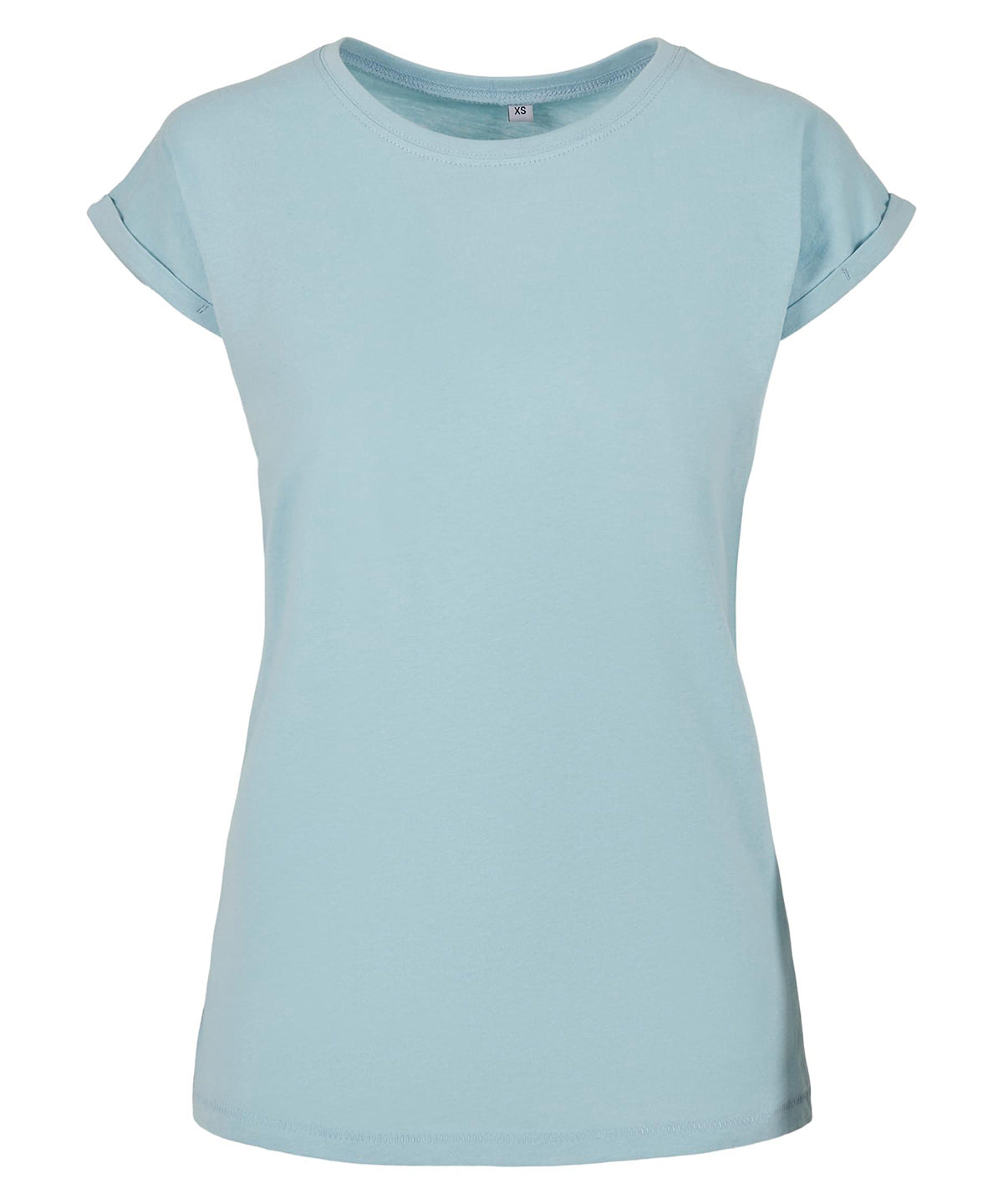 Personalised T-Shirts - Light Green Build Your Brand Women's extended shoulder tee