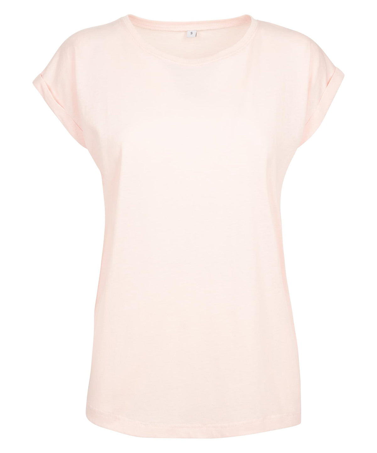 Personalised T-Shirts - Navy Build Your Brand Women's extended shoulder tee