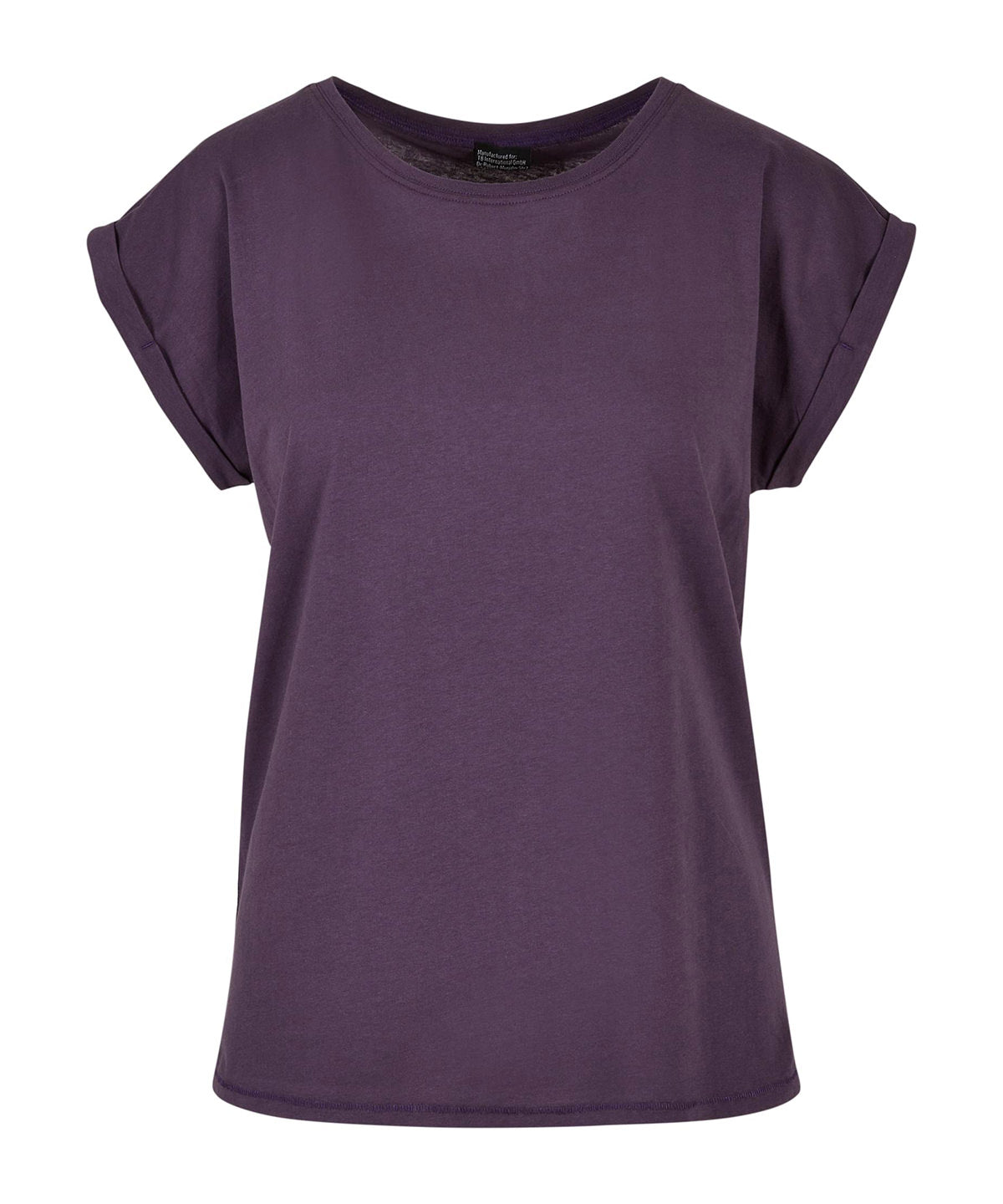 Personalised T-Shirts - Navy Build Your Brand Women's extended shoulder tee