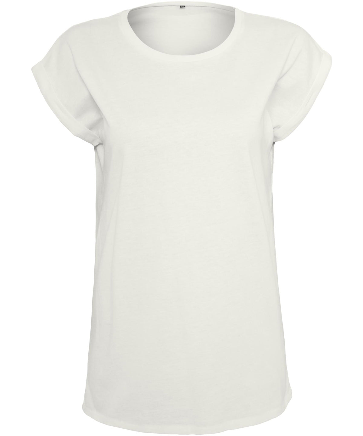 Personalised T-Shirts - Navy Build Your Brand Women's extended shoulder tee