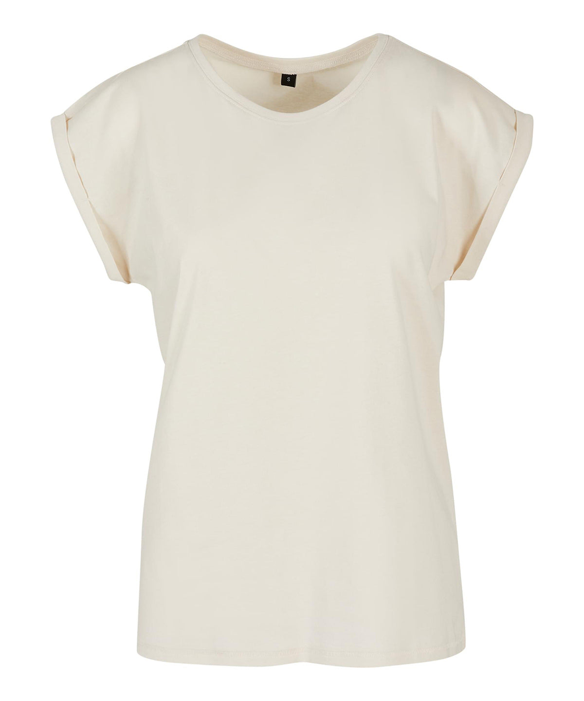 Personalised T-Shirts - Navy Build Your Brand Women's extended shoulder tee