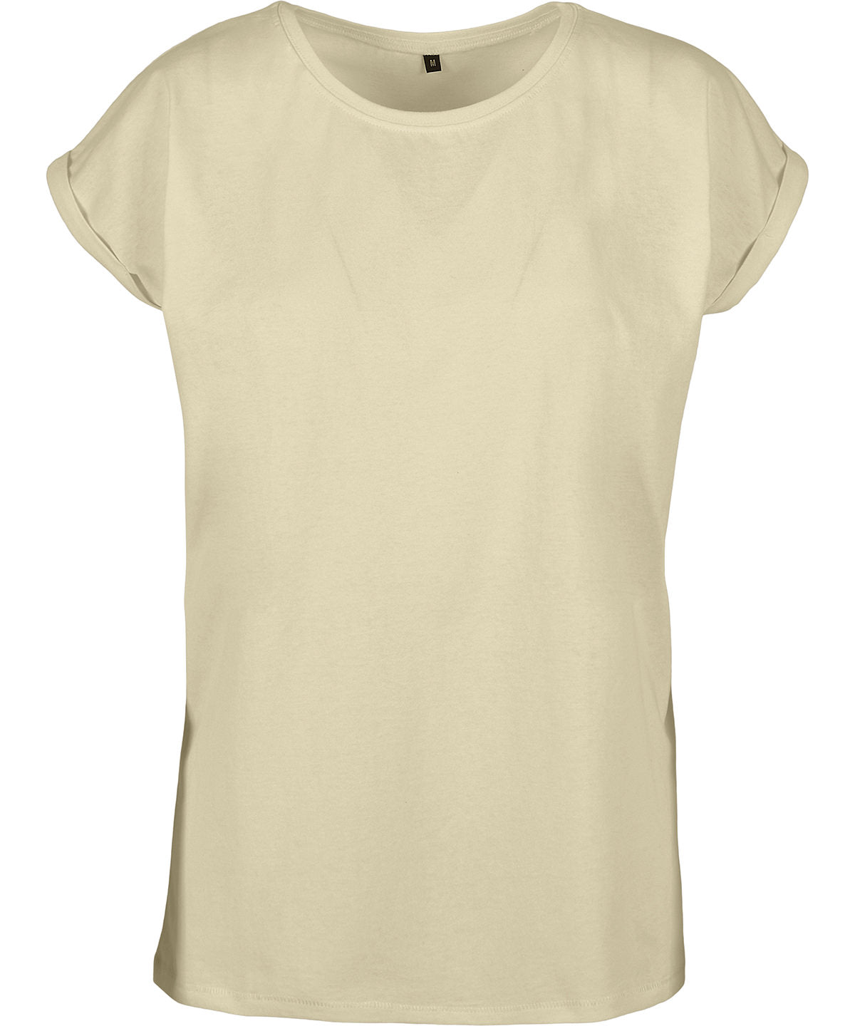 Personalised T-Shirts - Navy Build Your Brand Women's extended shoulder tee