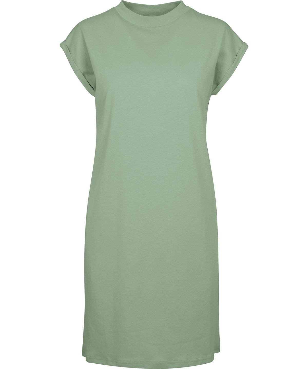 Personalised Dresses - White Build Your Brand Women's turtle extended shoulder dress