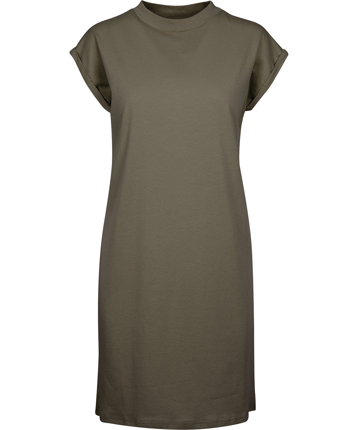 Personalised Dresses - White Build Your Brand Women's turtle extended shoulder dress