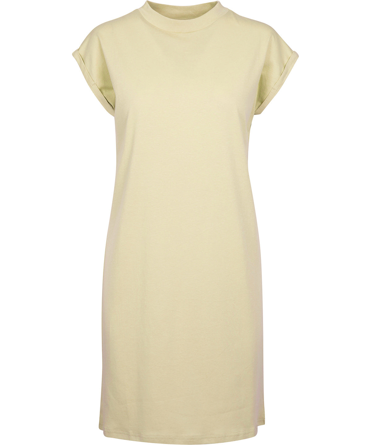 Personalised Dresses - White Build Your Brand Women's turtle extended shoulder dress