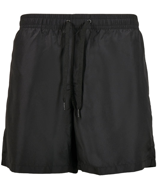 Personalised Shorts - Black Build Your Brand Recycled swim shorts