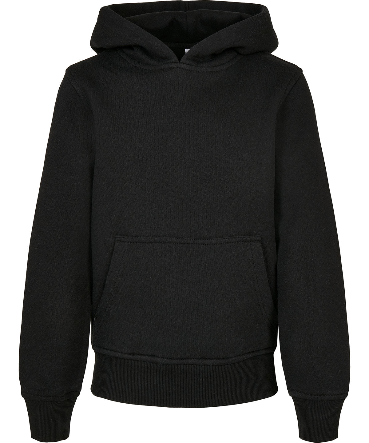 Personalised Hoodies Black Build Your Brand Organic kids basic hoodie Whizz Stitch Embroidery