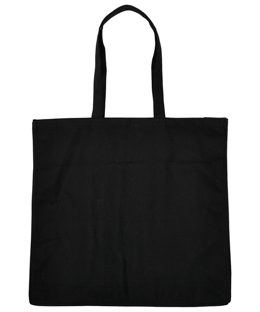 Personalised Bags - Black Build Your Brand Oversized canvas tote bag