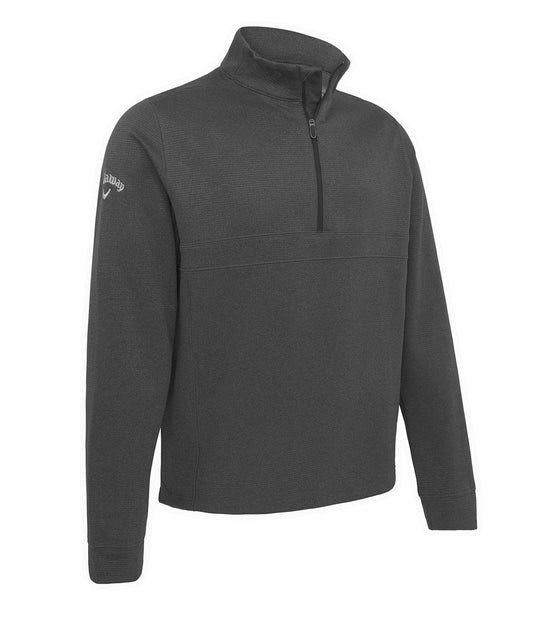Personalised Sweatshirts - Black Callaway Waffle ¼-zip pullover