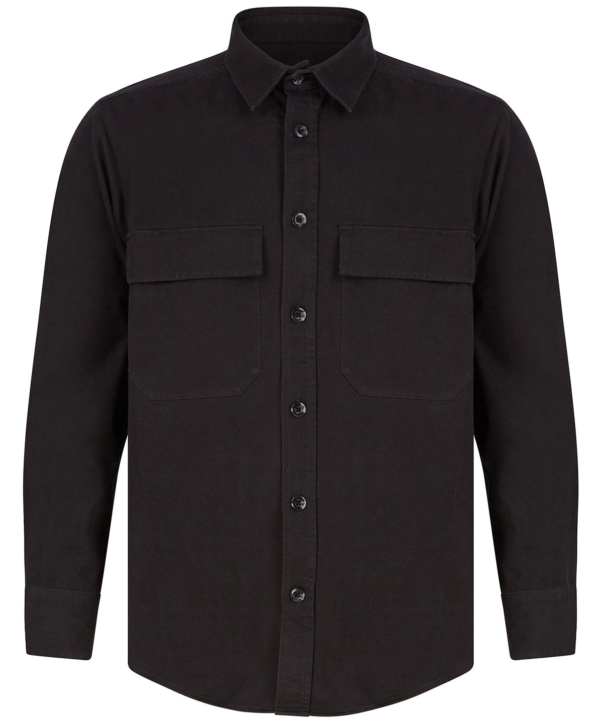 Personalised Shirts - Black Front Row Drill overshirt