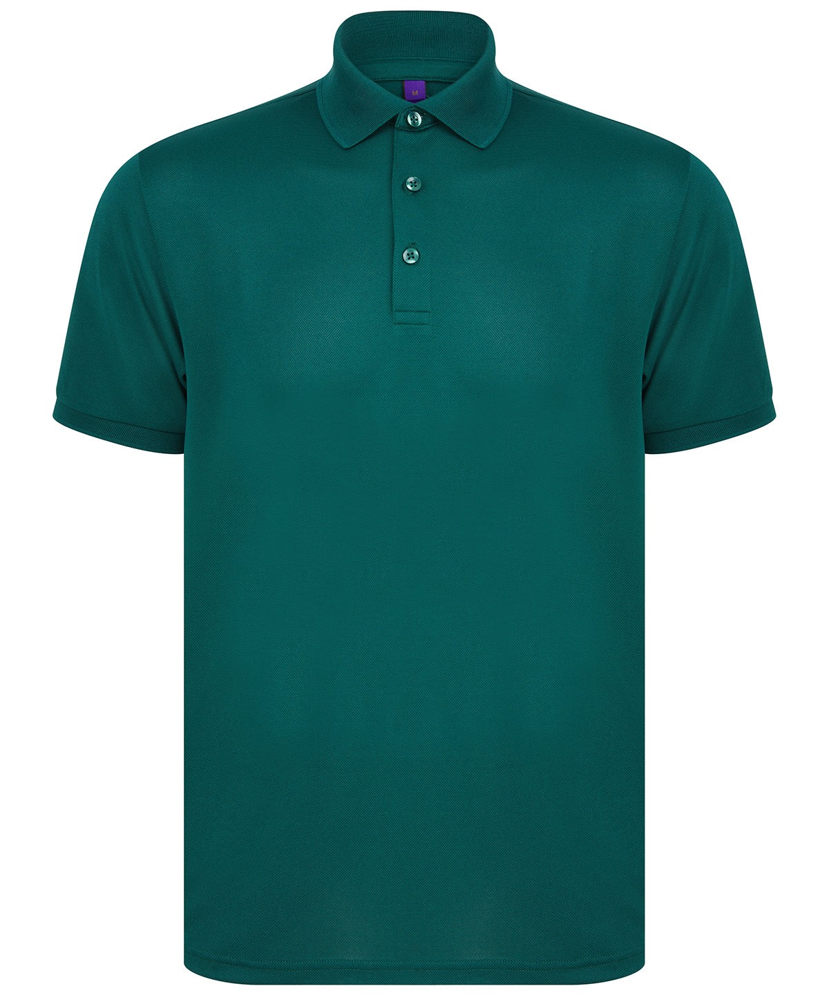 Personalised Polo Shirts - Black Henbury Recycled polyester polo shirt