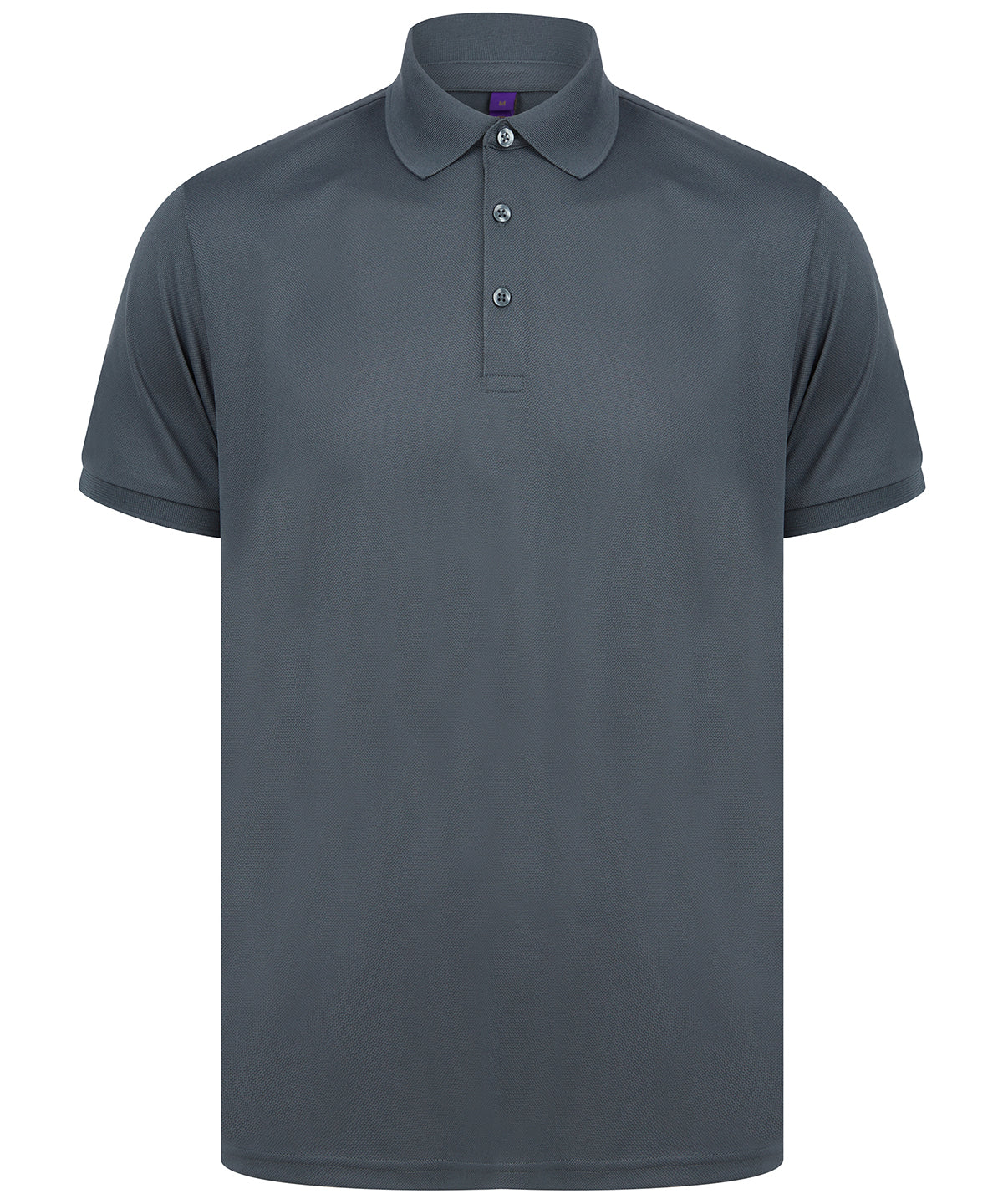 Personalised Polo Shirts - Black Henbury Recycled polyester polo shirt
