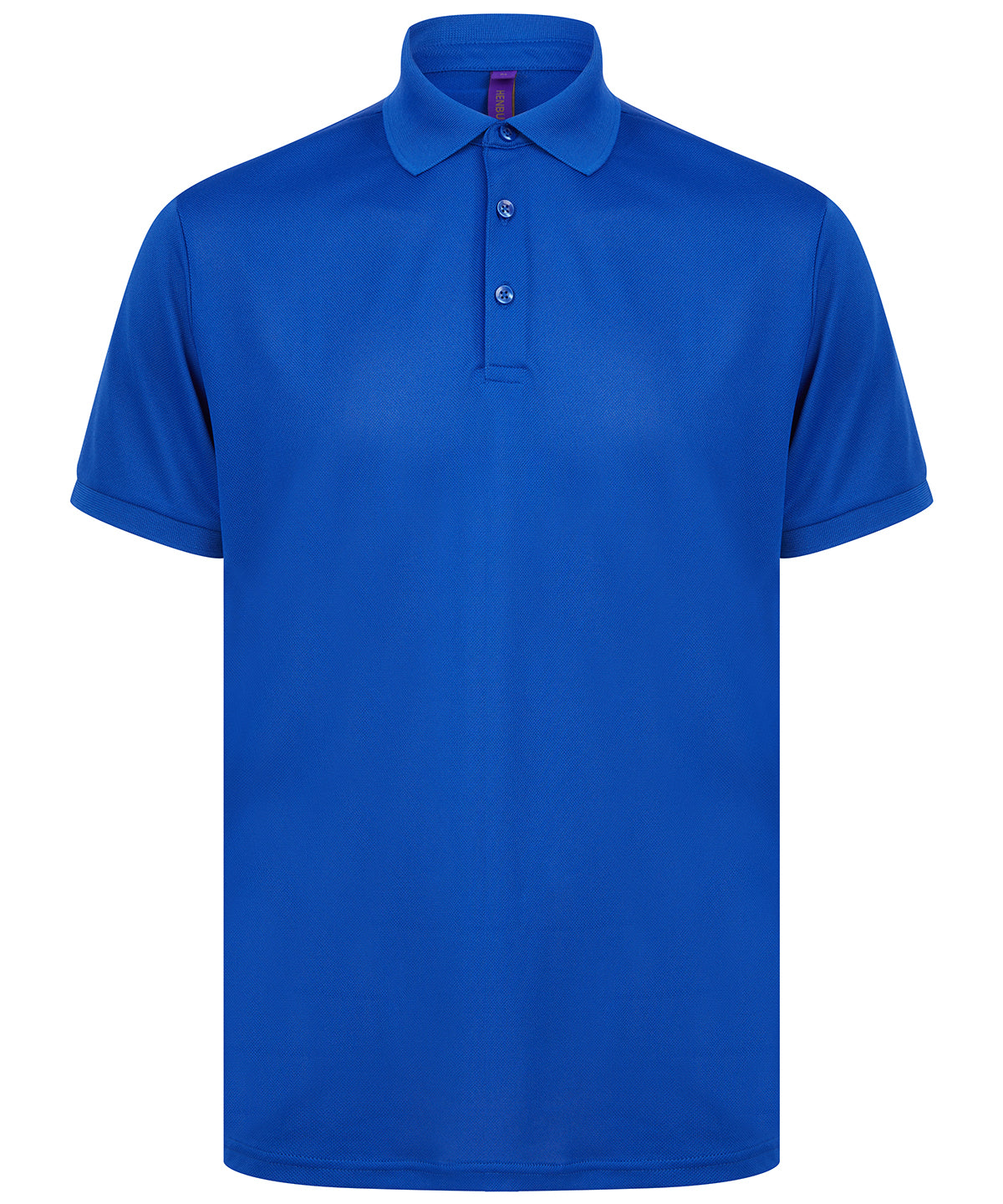 Personalised Polo Shirts - Black Henbury Recycled polyester polo shirt