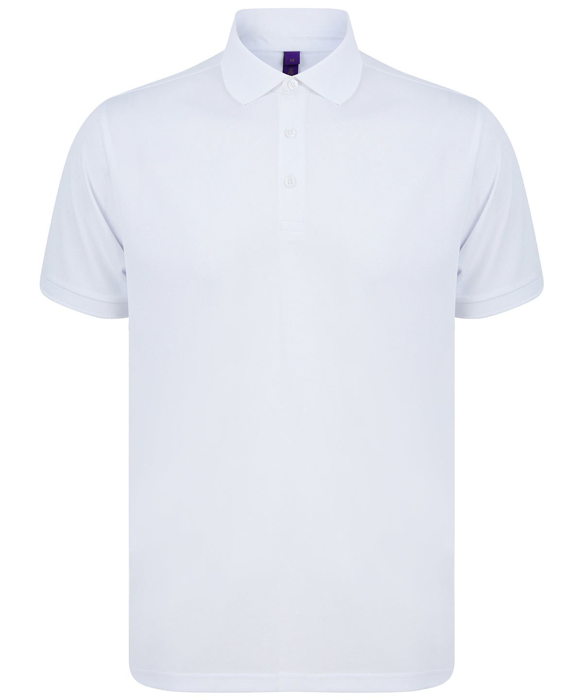 Personalised Polo Shirts - Black Henbury Recycled polyester polo shirt