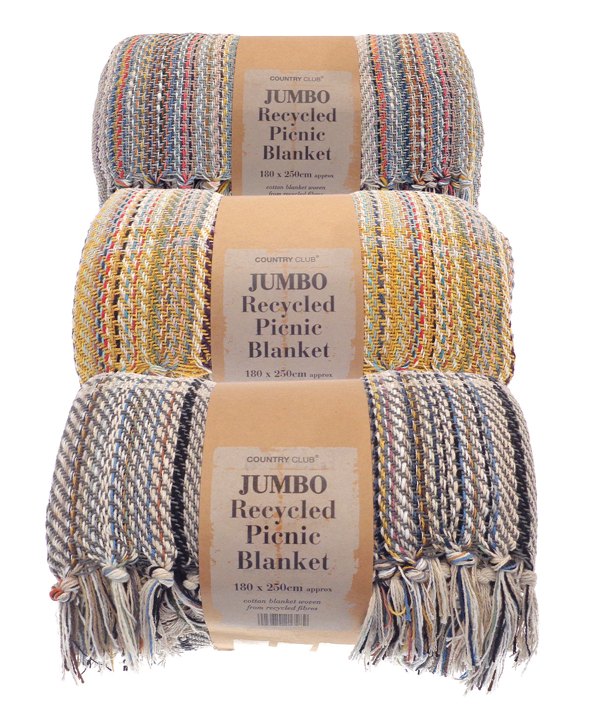 Personalised Blankets - Multicolour Home & Living Jumbo recycled picnic blanket