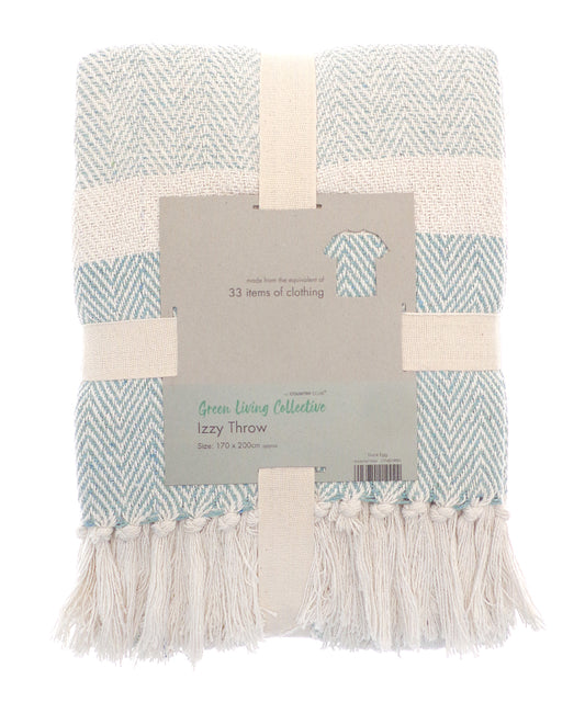 Personalised Blankets - Natural Home & Living Izzy recycled throw
