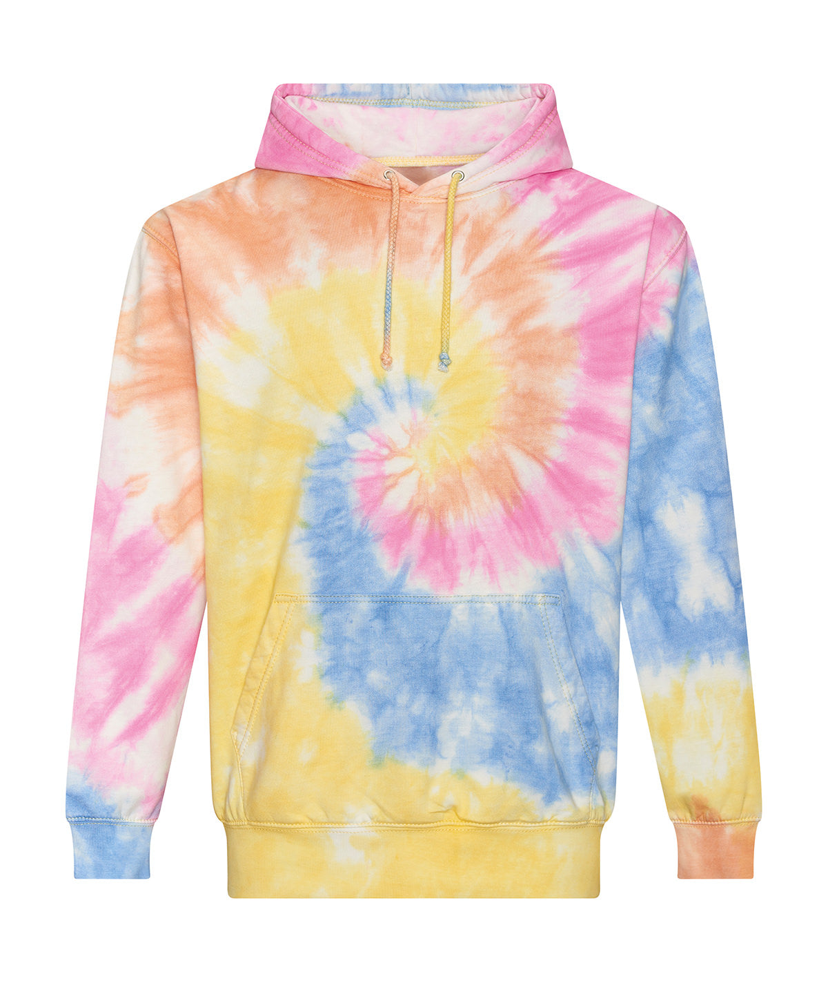 Personalised Hoodies - Light Blue AWDis Just Hoods Tie dye hoodie
