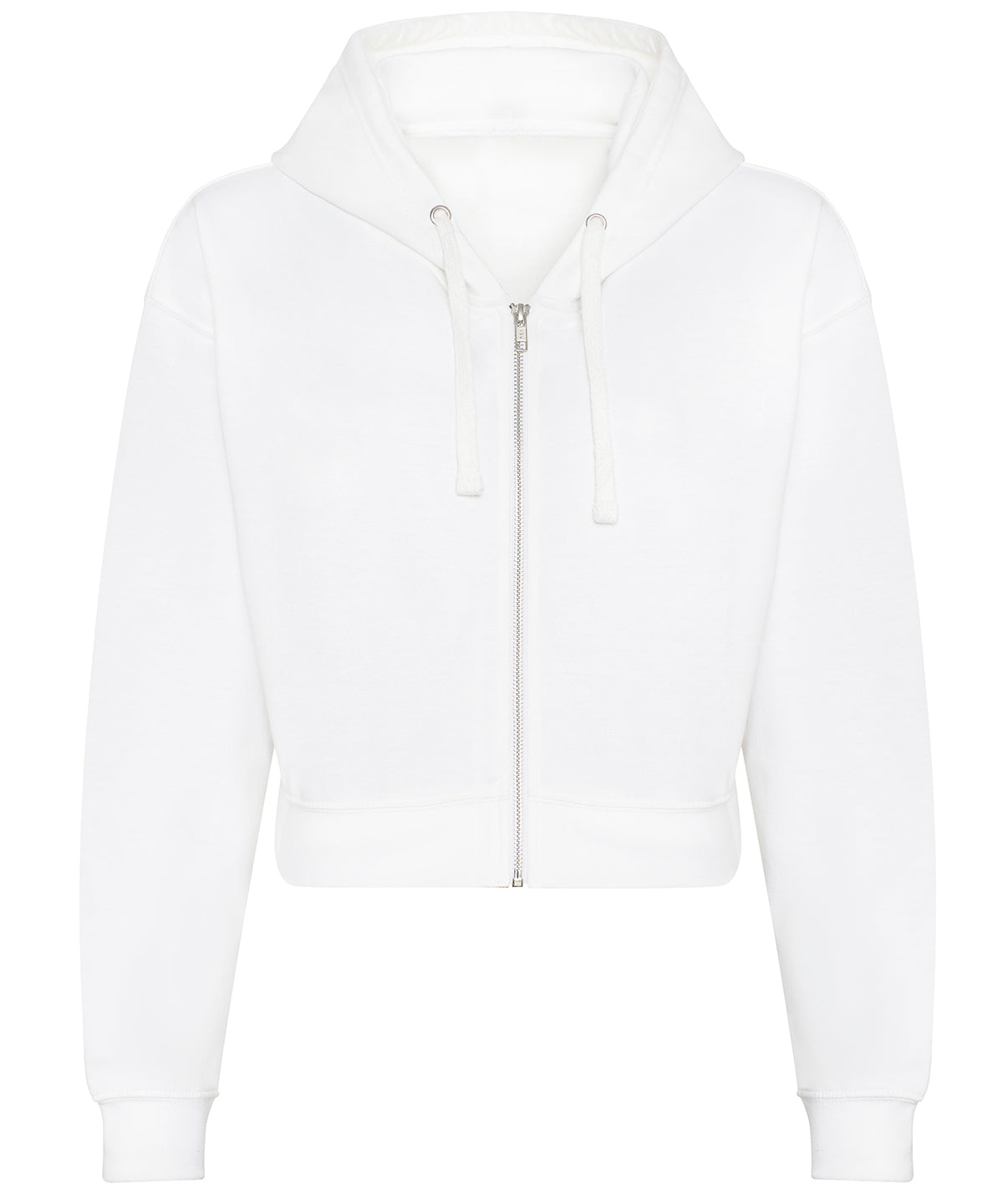 Personalised Hoodies - White AWDis Just Hoods Women's fashion cropped zoodie