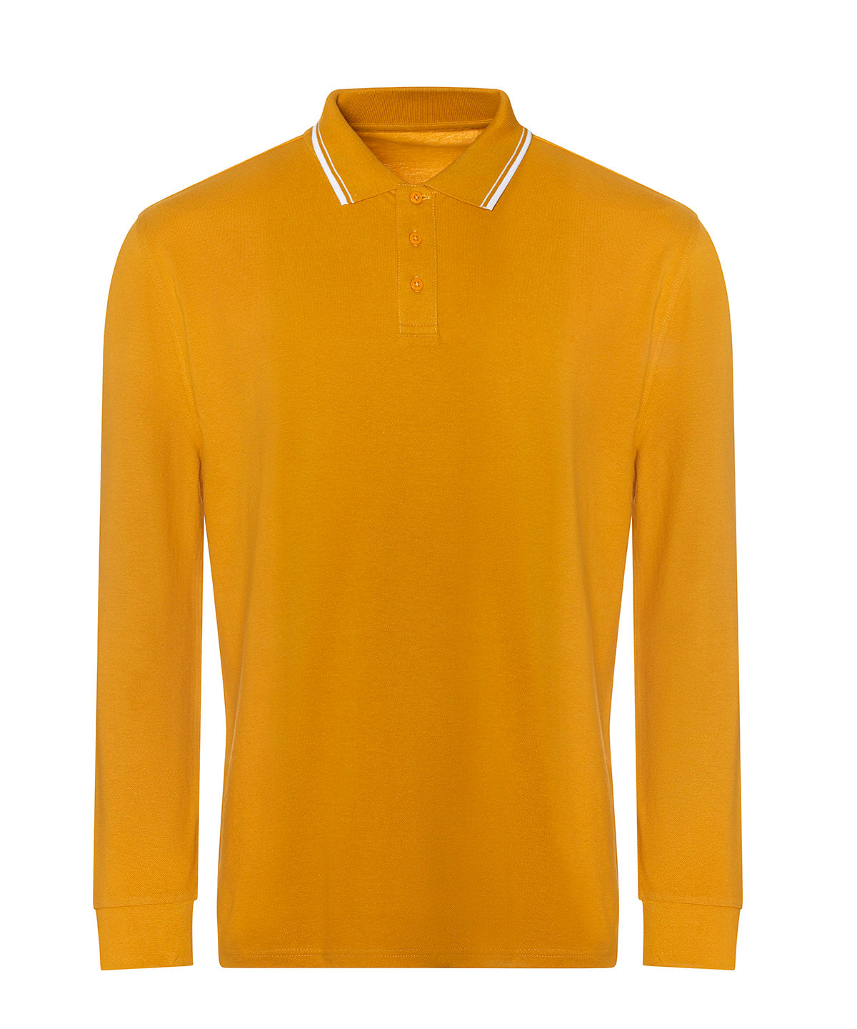 Personalised Polo Shirts - Black AWDis Just Polo's Long sleeve tipped 100 polo