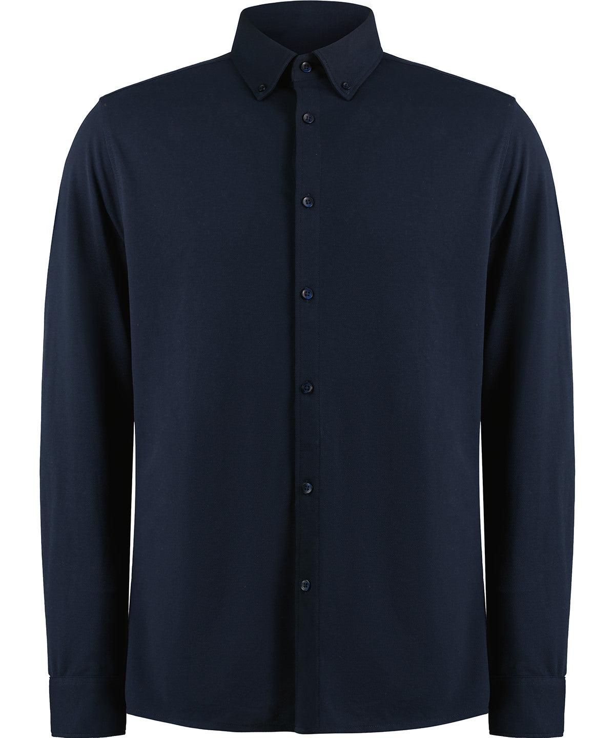 Personalised Shirts - Black Kustom Kit Long sleeve Superwash® 60° piqué shirt (tailored fit)