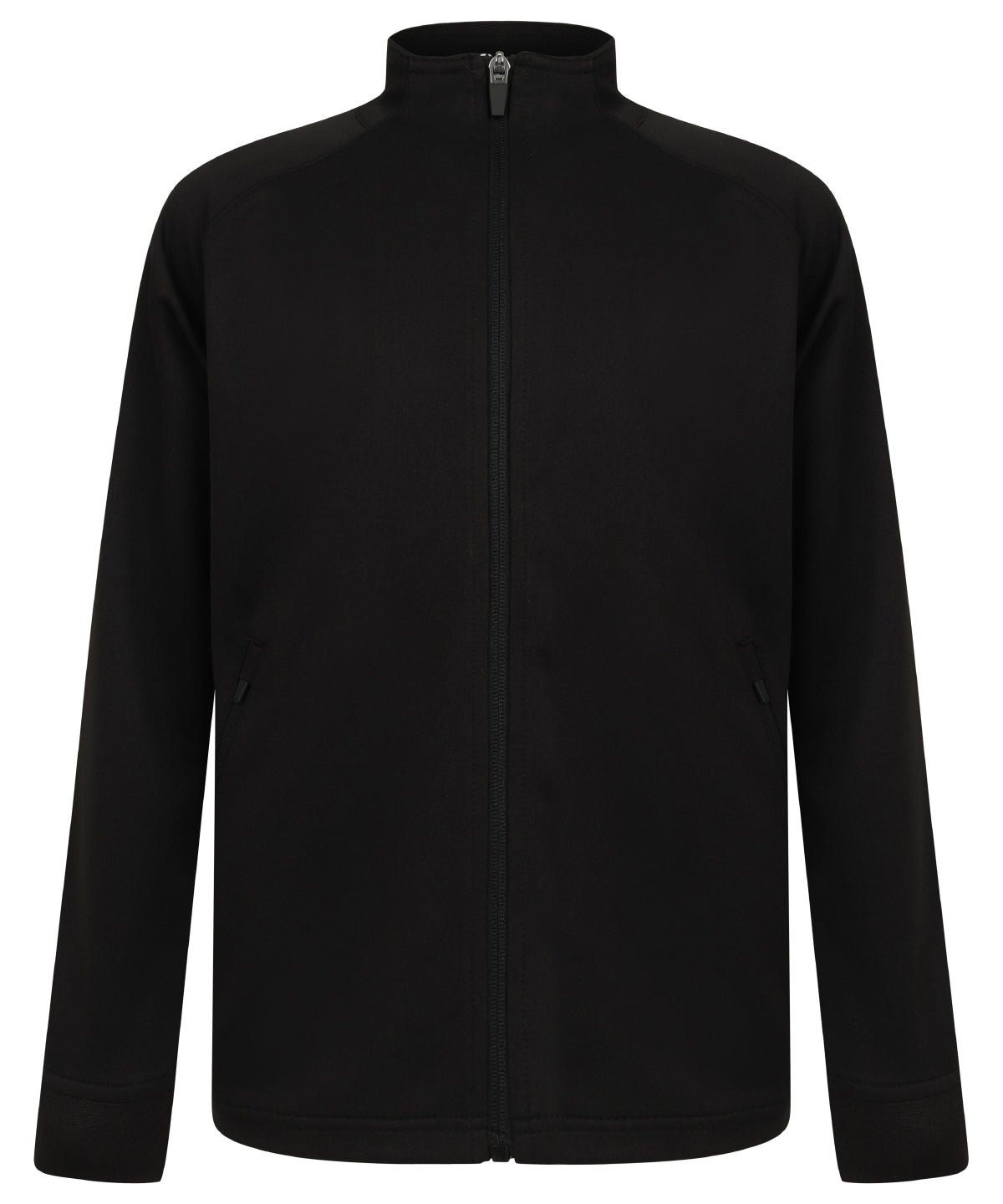 Personalised Sports Overtops - Black Finden & Hales Kids knitted tracksuit top