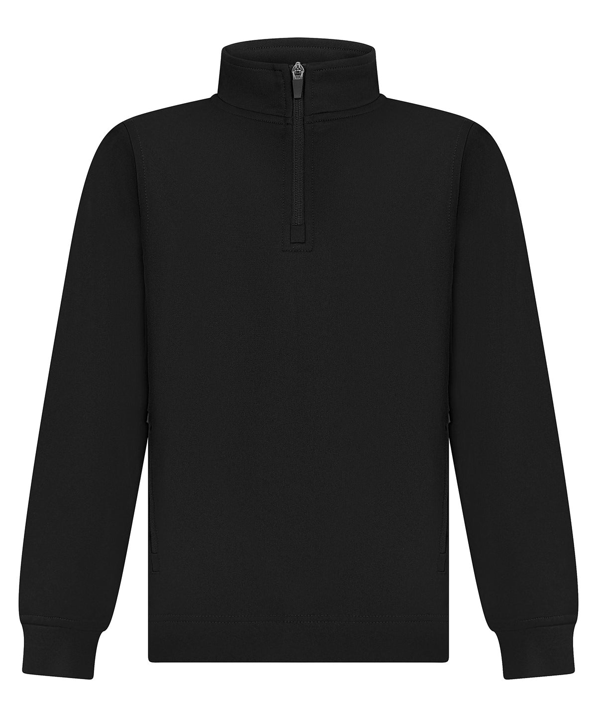 Personalised Sports Overtops - Black Finden & Hales Kids ¼-tracksuit top