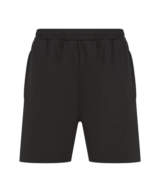 Personalised Shorts - Black Finden & Hales Kids knitted shorts with zip pockets