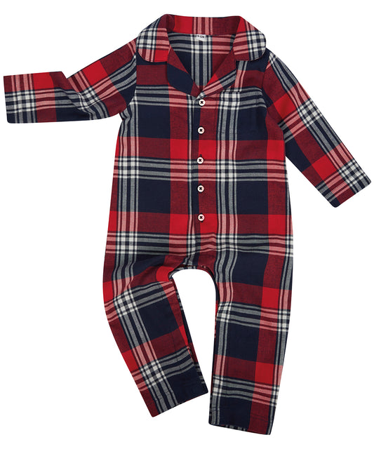 Personalised Onesies - Check Larkwood Tartan all-in-one