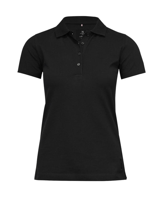 Personalised Polo Shirts - Black Nimbus Women’s Harvard classic – stretch deluxe polo