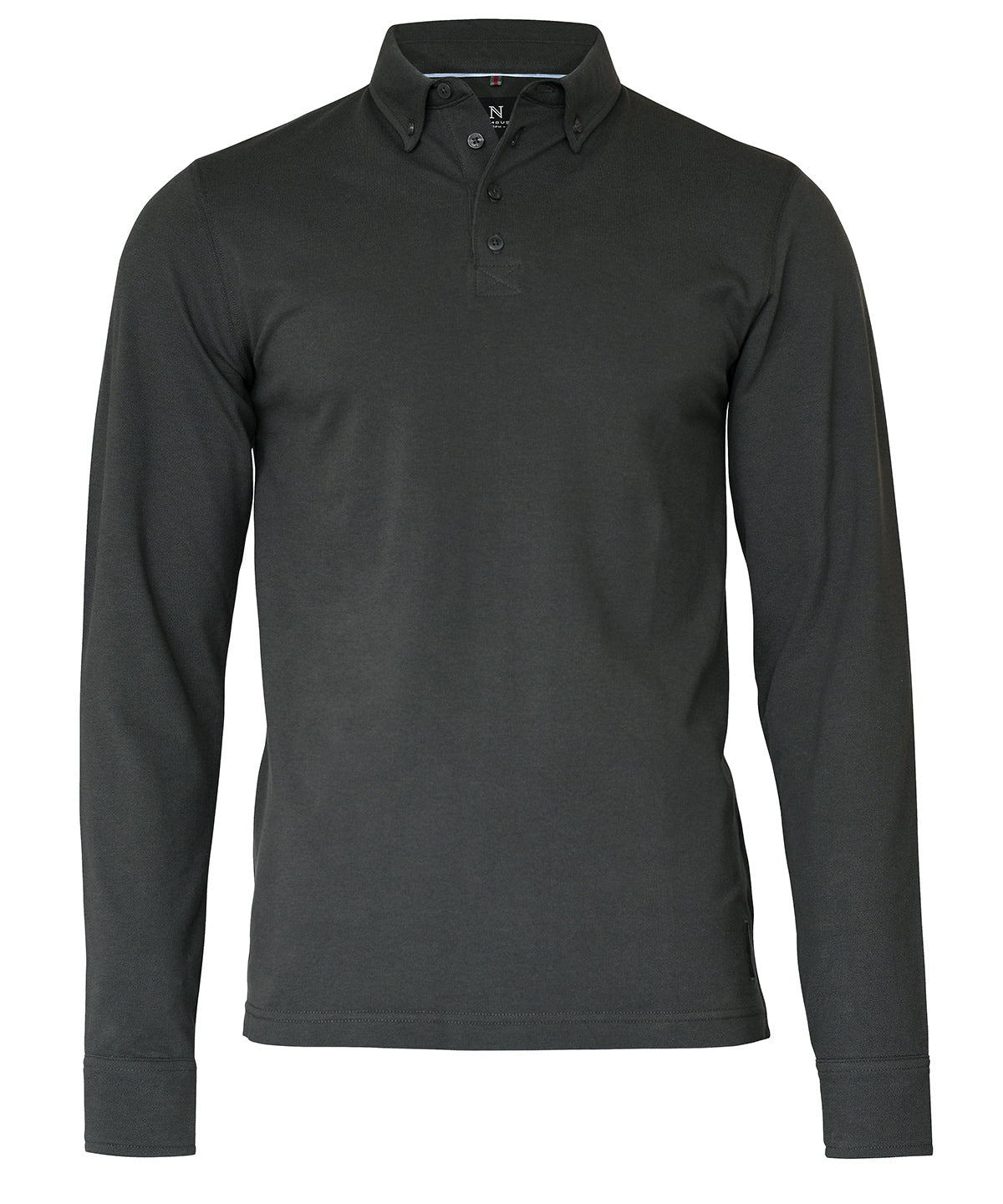 Personalised Polo Shirts - Black Nimbus Carlington – deluxe long sleeve polo