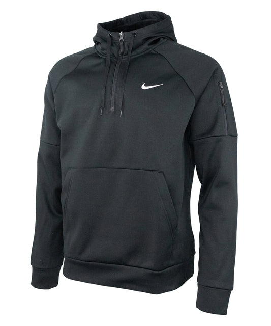 Personalised Hoodies - Black Nike Nike men’s 1/4 zip fitness hoodie