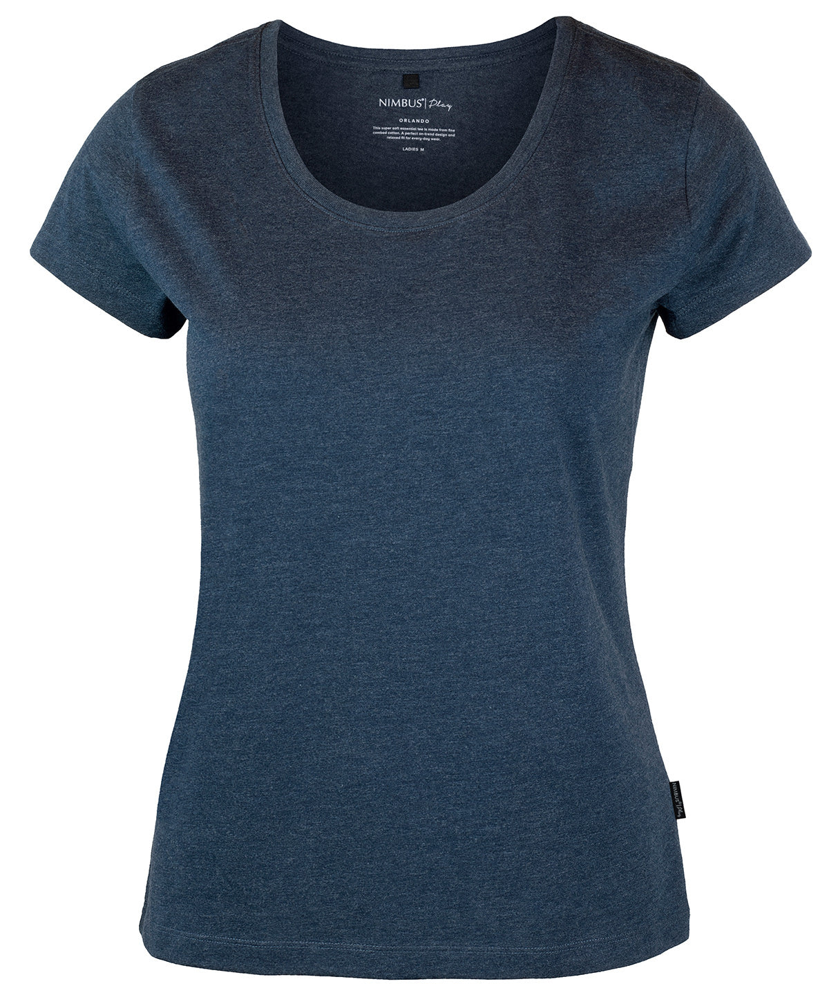 Personalised T-Shirts - Black Nimbus Play Women’s Orlando – soft round neck t-shirt