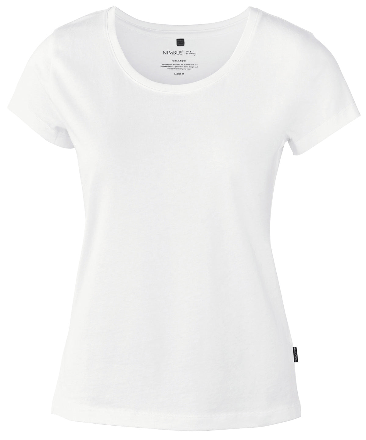 Personalised T-Shirts - Black Nimbus Play Women’s Orlando – soft round neck t-shirt