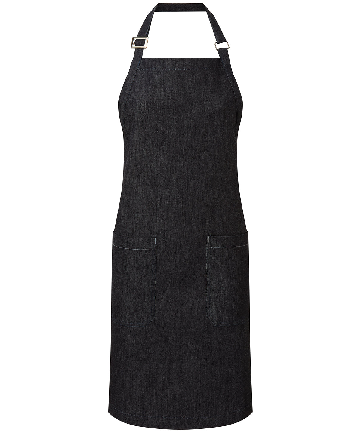 Personalised Aprons - Navy Premier Cotton denim bib apron, organic and Fairtrade certified