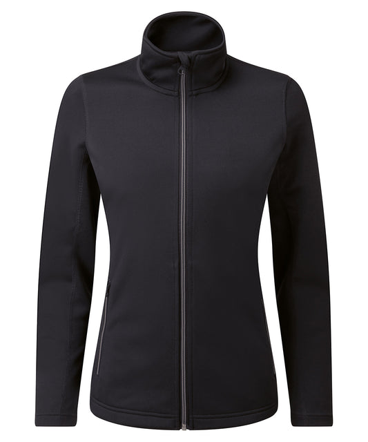 Personalised Sweatshirts - Black Premier Women's spun dyed sustainable zip-through sweatshirt