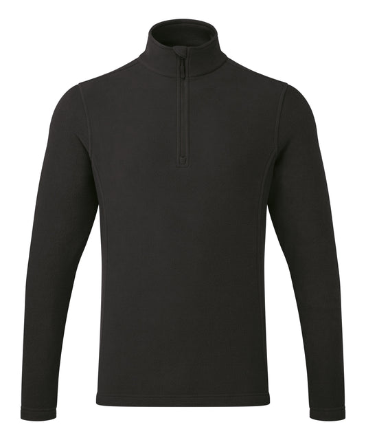 Personalised Jackets - Black Premier Unisex ‘Recyclight’ 1/4 zip microfleece