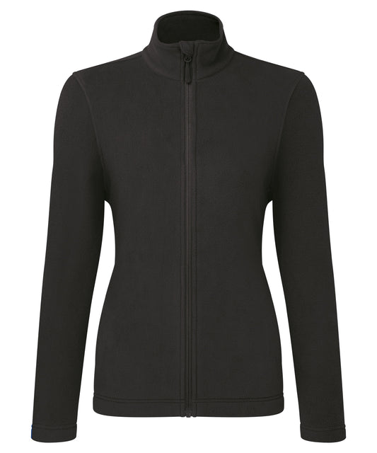 Personalised Jackets - Black Premier Women’s ‘Recyclight’ full-zip microfleece