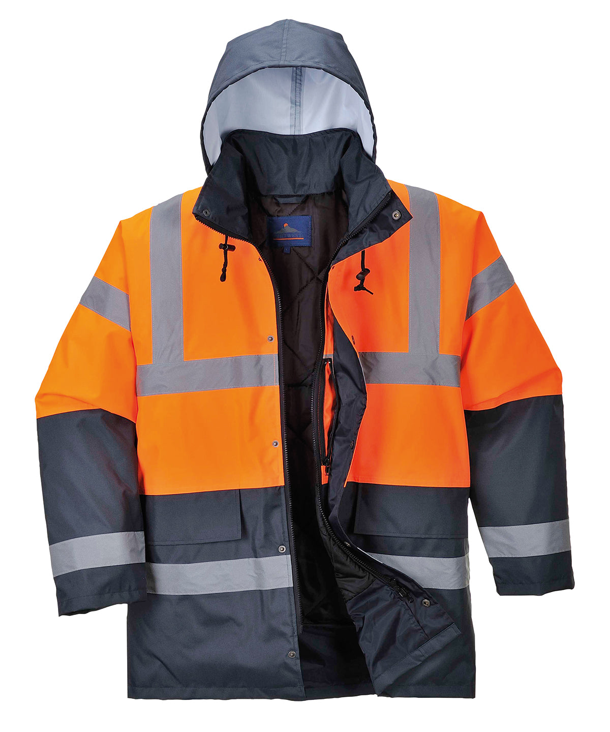 Personalised Jackets - Mid Orange Portwest Hi-vis traffic jacket (S466/S467)