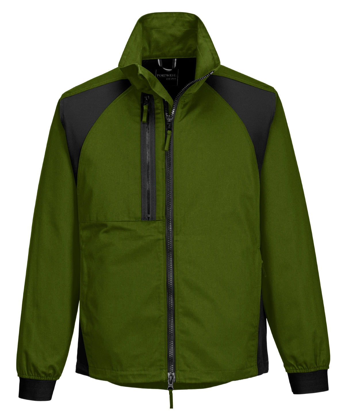 Personalised Jackets - Black Portwest WX2 stretch work jacket (CD885)