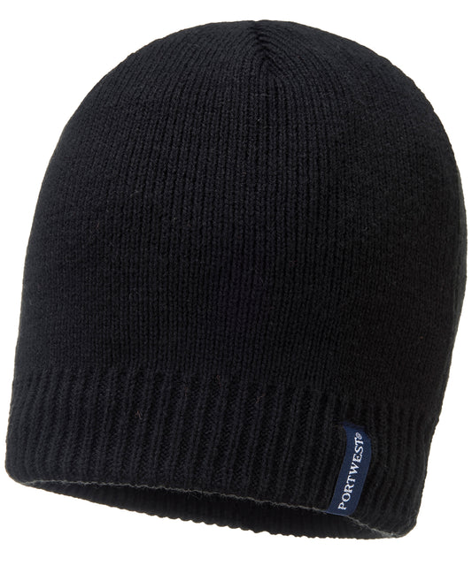 Personalised Hats - Black Portwest Waterproof beanie