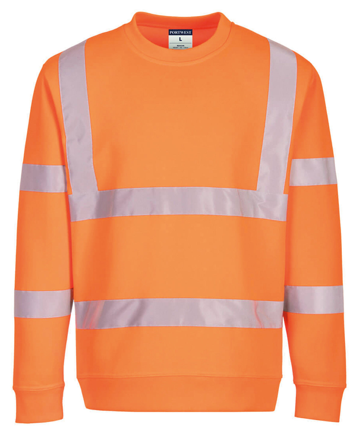 Personalised Sweatshirts - Neon Orange Portwest Eco Hi-vis sweatshirt (EC13)