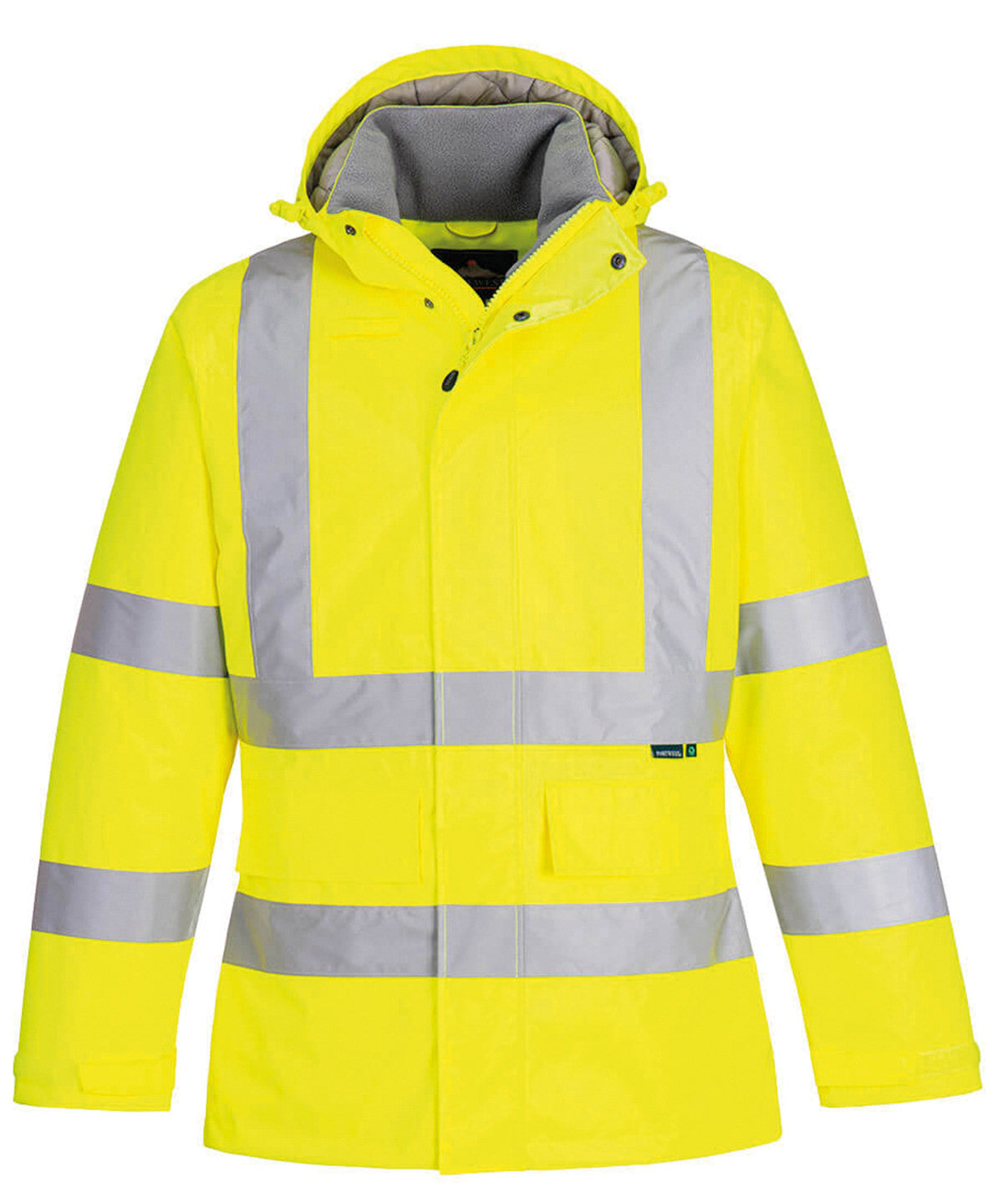 Personalised Jackets - Neon Orange Portwest Eco Hi-vis winter jacket (EC60)