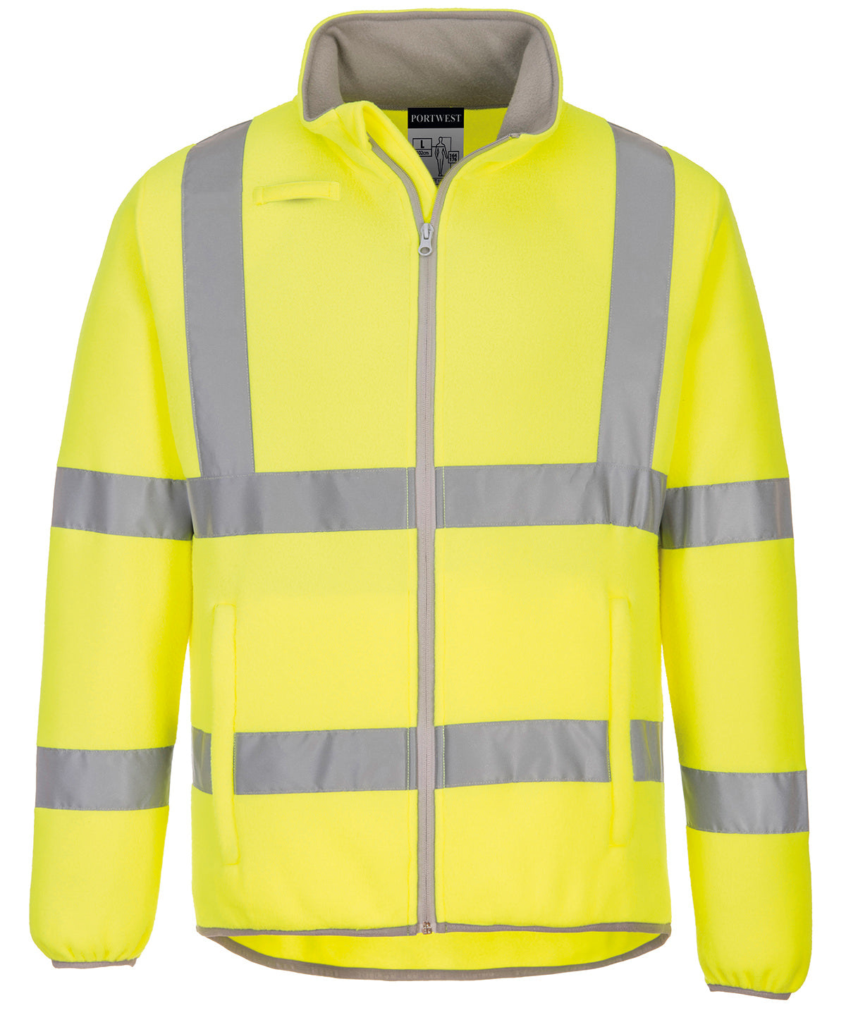 Personalised Jackets - Neon Orange Portwest Eco Hi-vis fleece jacket (EC70)