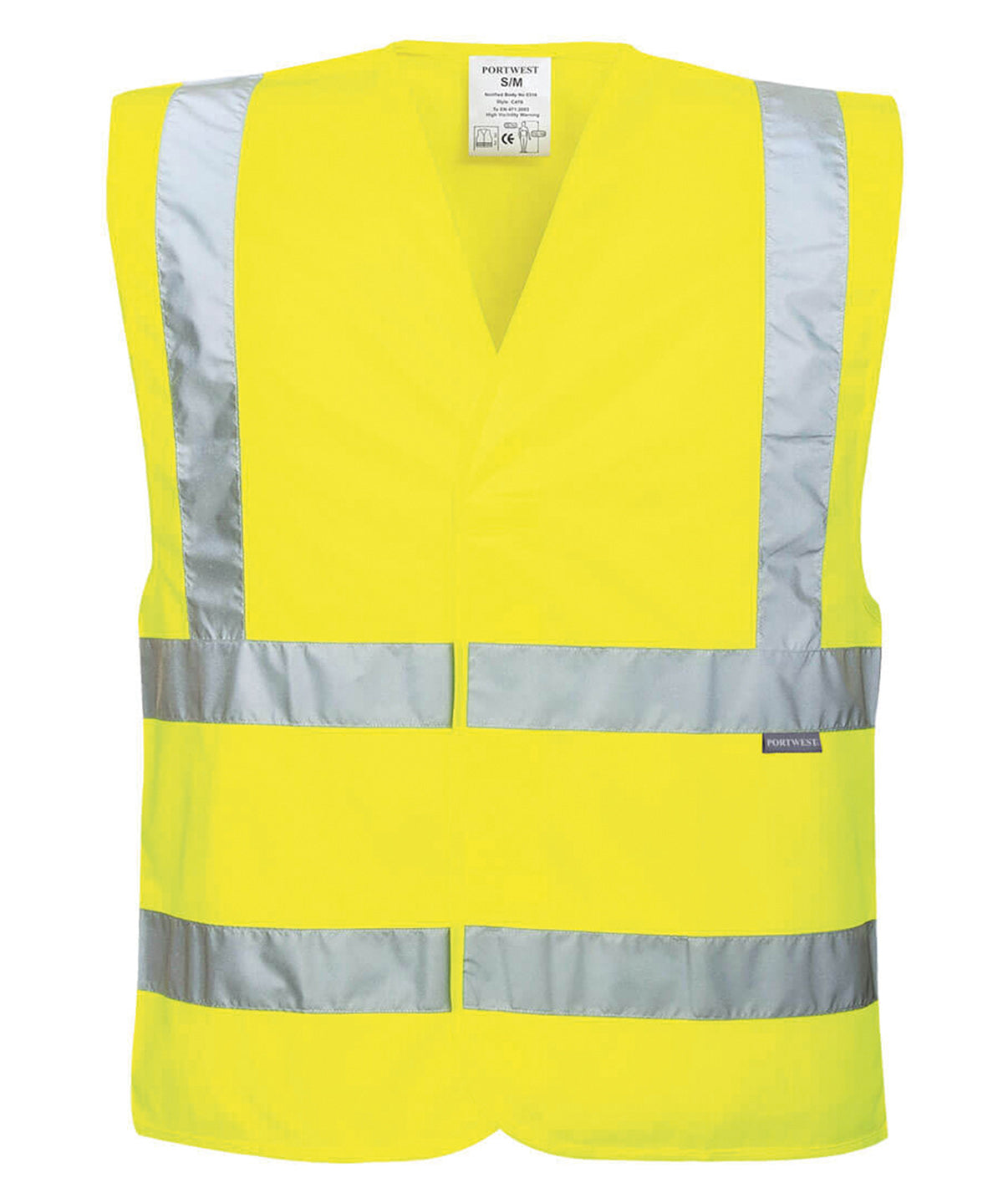 Personalised Vests - Neon Orange Portwest Eco Hi-vis vest (EC76)