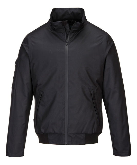 Personalised Jackets - Black Portwest KX3 Bomber jacket (KX361)