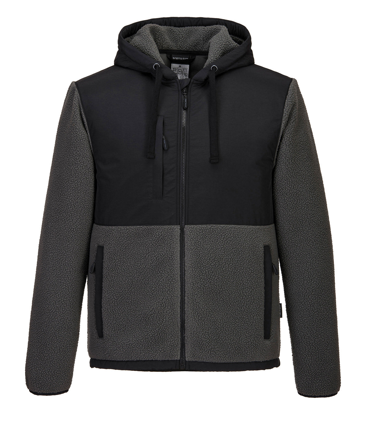 Personalised Jackets - Black Portwest KX3 Borg fleece (KX371)