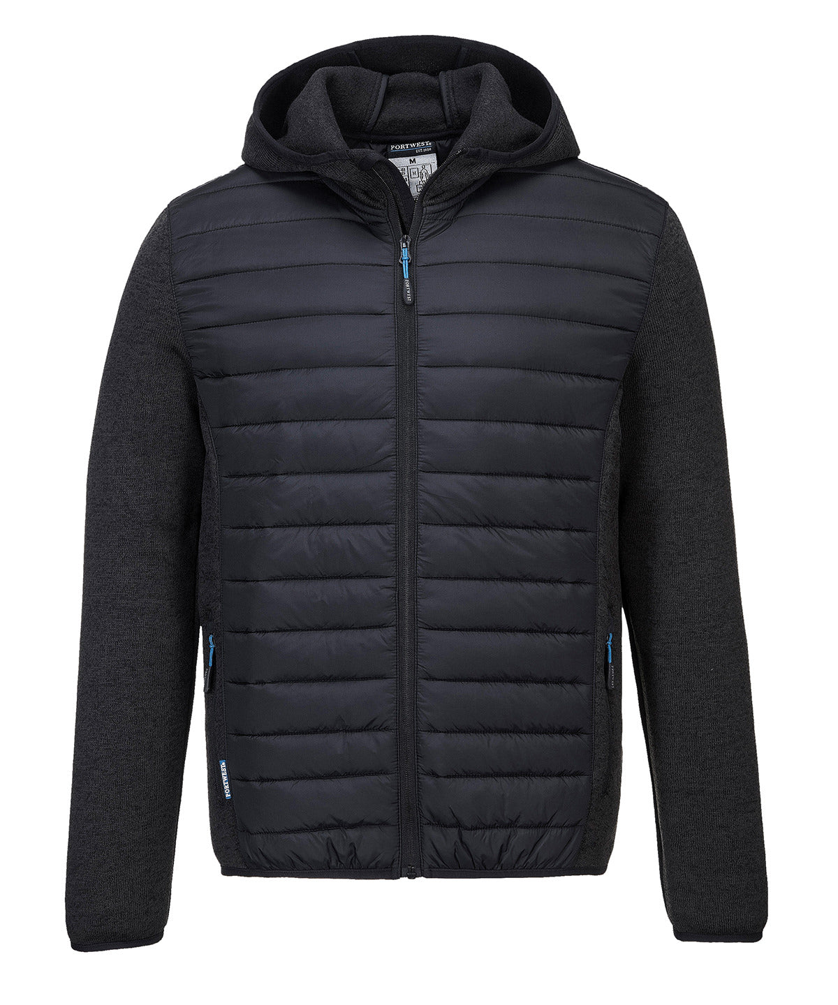 Personalised Jackets - Dark Grey Portwest KX3 Hybrid baffle jacket (T832)