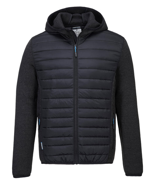 Personalised Jackets - Dark Grey Portwest KX3 Hybrid baffle jacket (T832)