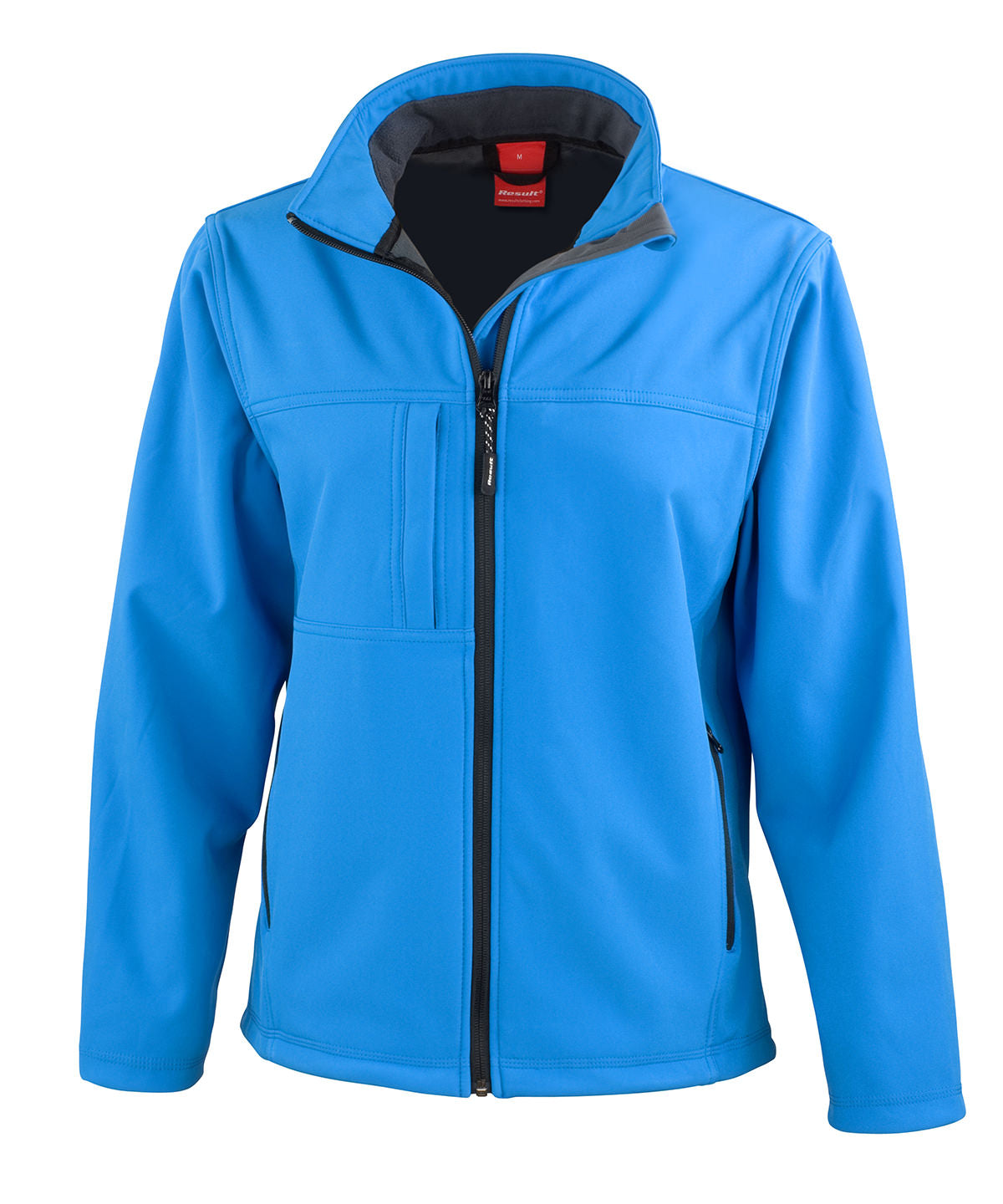 Personalised Jackets - Mid Blue Result Women's classic softshell jacket