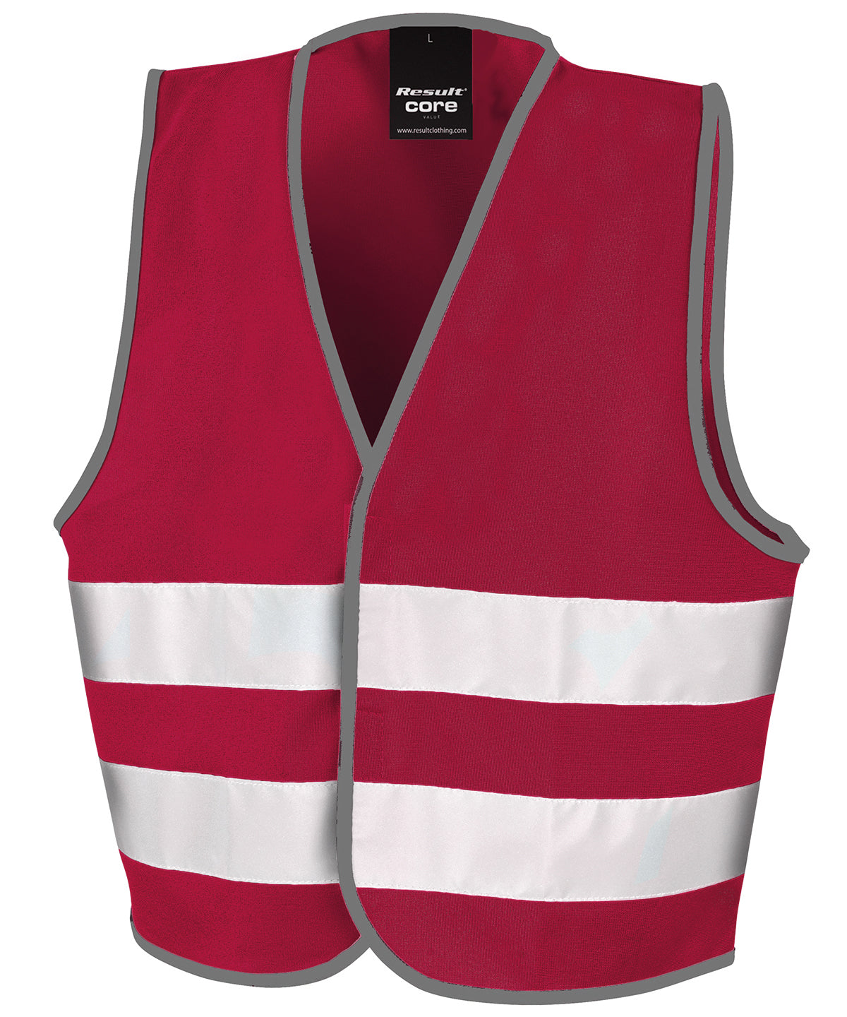 Personalised Safety Vests - Burgundy Result Core Core junior vest